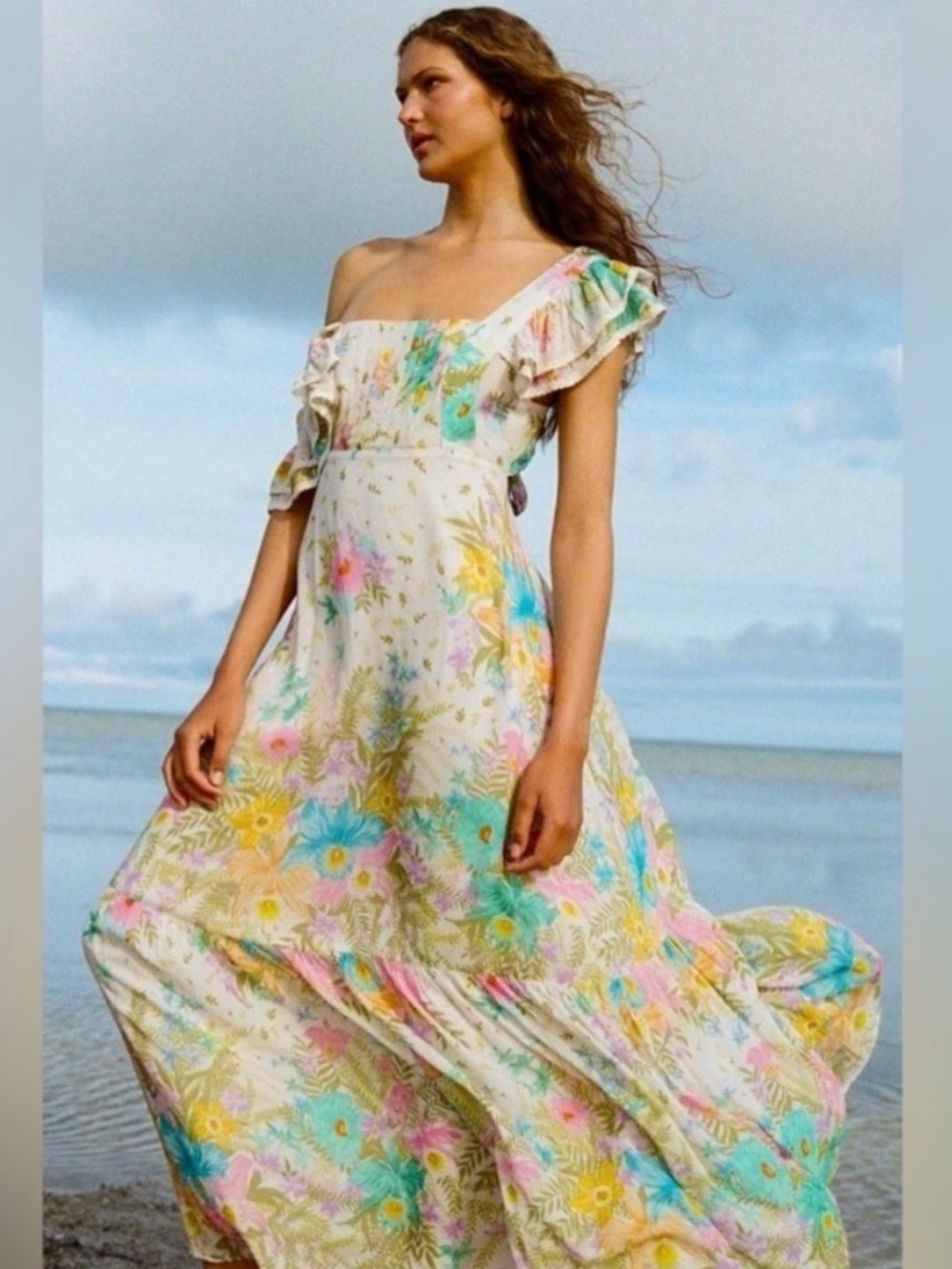 Spell & The Gypsy Lei Lei Frill Maxi Dress